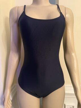 Quince Navy Blue Scoop-Neck One-Piece Swimsuit